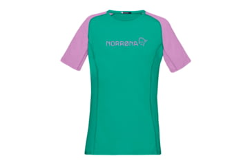 Image of Norrona Fjr Equaliser Lightweight T-Shirt - Womens, Violet Tuille/Arcadia, Small, 7042698437471