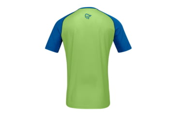 Image of Norrona Fjr Wool T-Shirt - Mens, Indigo Night/Foliage, Medium, 7042698425553