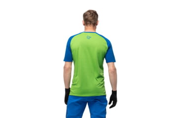 Image of Norrona Fjr Wool T-Shirt - Mens, Indigo Night/Foliage, Medium, 7042698425553