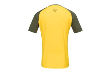 Image of Norrona Fjr Wool T-Shirt - Mens, Treetop/Lemon Chrome, Small, 7042698425645