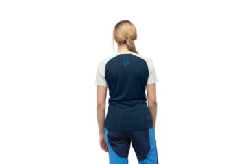 Image of Norrona Fjr Wool T-Shirt - Womens, Campanula/Indigo Night, Extra Small, 7042698425737