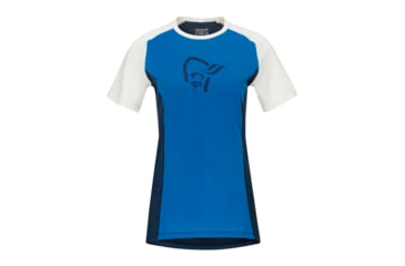 Image of Norrona Fjr Wool T-Shirt - Womens, Campanula/Indigo Night, Extra Small, 7042698425737