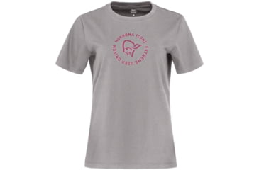 Image of Norrona Icons T-Shirt - Womens, Grey Melange, Small, 3405-23 8870 S