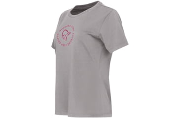 Image of Norrona Icons T-Shirt - Womens, Grey Melange, Small, 3405-23 8870 S