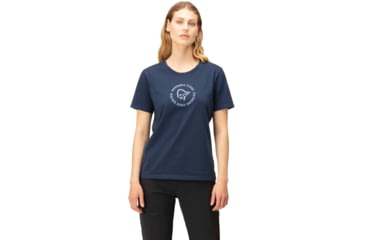 Image of Norrona Icons T-Shirt - Womens, Indigo Night, Small, 3405-23 2295 S