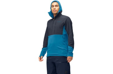 Image of Norrona Lofoten Thermal Pro Hood - Mens, Hawaiian Surf/Indigo Night, XL, 1001-22-6609-XL