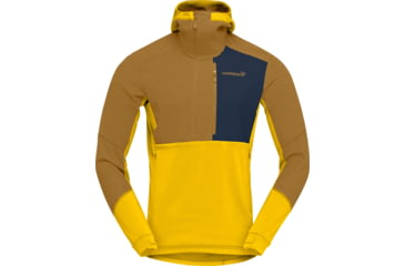 Image of Norrona Lofoten Thermal Pro Hood - Mens, Sulphur/Camelflage, Small, 1001-22 5014 S