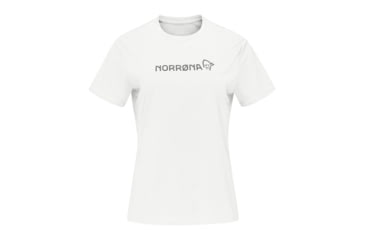 Image of Norrona Tech Norrona T-Shirt - Women's, Snowdrop, Small, 5228-21 9940 S