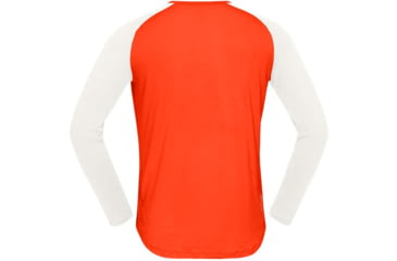 Image of Norrona PureUll Norrona Long Sleeve - Mens, Arednalin Red/Snowdrop, Medium, 5262-21 5643 M