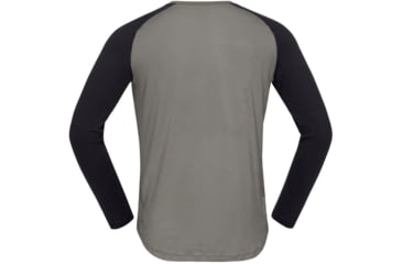 Image of Norrona PureUll Norrona Long Sleeve - Mens, Castor Grey/Caviar Black Melange, 2XL, 5262-21 8704 XXL