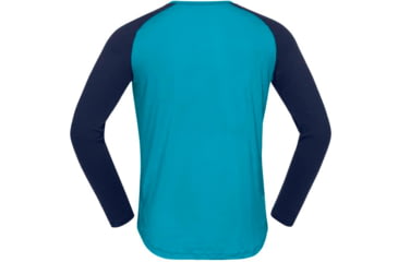Image of Norrona PureUll Norrona Long Sleeve - Mens, Hawaiian Surf/Indigo Night, 2XL, 5262-21 6609 XXL