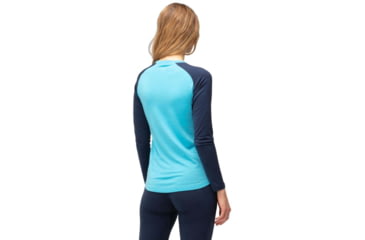 Image of Norrona PureUll Norrona Long Sleeve - Womens, Aquarius/Indigo Night, Extra Small, 5266-21 2374 XS
