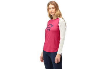 Image of Norrona PureUll Norrona Long Sleeve - Womens, Honeysuckle/Snowdrop, Extra Large, 5266-21 5558 XL