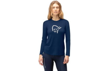 Image of Norrona PureUll Norrona Long Sleeve - Womens, Indigo Night, Extra Small, 5266-21 2295 XS