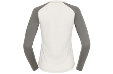 Image of Norrona PureUll Norrona Long Sleeve - Womens, Snowdrop/Castor Grey, Medium, 5266-21 9942 M