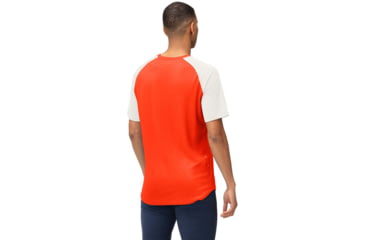 Image of Norrona PureUll Norrona T-Shirt - Mens, Arednalin Red/Snowdrop, Small, 5261-21 5643 S