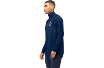 Image of Norrona PureUll Norrona Zip Neck Shirt - Mens, Indigo Night, Large, 5270-21 2295 L