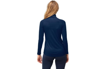 Image of Norrona PureUll Norrona Zip Neck Shirt - Womens, Indigo Night, Extra Large, 5271-21 2295 XL