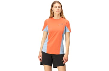 Image of Norrona Senja Equaliser Lightweight T-Shirt - Womens, Flamingo, Medium, 5807-23 1251 M