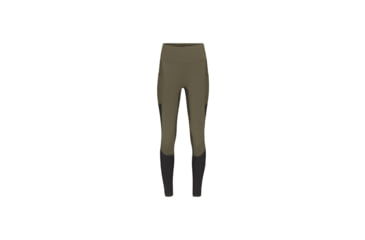 Image of Norrona Senja Equaliser Stretch Tights - Womens, Olive Night/Caviar, Medium, 5808-23-3329-M