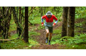 Image of Norrona Senja Gore-Tex Active Jacket - Mens, Arednalin Red/Blue Fog, Large, 5803-23 5652 L