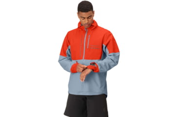 Image of Norrona Senja Gore-Tex Active Jacket - Mens, Arednalin Red/Blue Fog, Large, 5803-23 5652 L