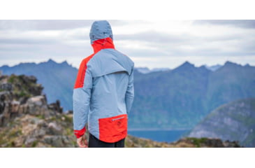 Image of Norrona Senja Gore-Tex Active Jacket - Mens, Arednalin Red/Blue Fog, Large, 5803-23 5652 L
