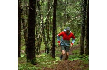 Image of Norrona Senja Gore-Tex Active Jacket - Mens, Arednalin Red/Blue Fog, Large, 5803-23 5652 L