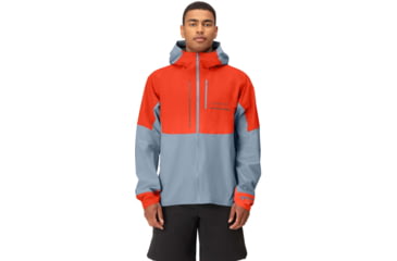 Image of Norrona Senja Gore-Tex Active Jacket - Mens, Arednalin Red/Blue Fog, Large, 5803-23 5652 L
