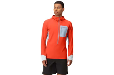 Image of Norrona Senja Warm One Hoody - Mens, Arednalin Red, Small, 5818-23 5630 S