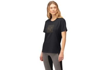 Image of Norrona Shutter T-Shirt - Womens, Caviar Black, Large, 3409-22 7718 L