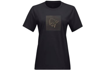 Image of Norrona Shutter T-Shirt - Womens, Caviar Black, Large, 3409-22 7718 L