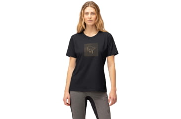 Image of Norrona Shutter T-Shirt - Womens, Caviar Black, Large, 3409-22 7718 L