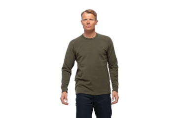 Image of Norrona Skibotn Crew Neck Shirt - Mens, Olive Night, Extra Large, 7042698394309