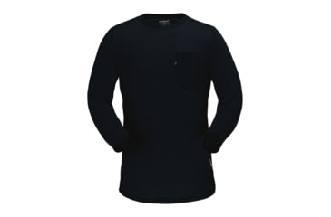 Image of Norrona Skibotn Wool 3/4 T-Shirt - Men's, Caviar Black, Medium, 4202-20 7718 M