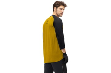 Image of Norrona Skibotn Wool 3/4 T-Shirt - Mens, Golden Palm, Large, 7042698463500