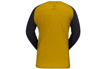 Image of Norrona Skibotn Wool 3/4 T-Shirt - Mens, Golden Palm, Large, 7042698463500
