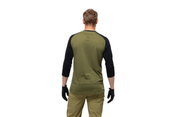 Image of Norrona Skibotn Wool 3/4 T-Shirt - Mens, Olive Drab, Extra Large, 7042698392909