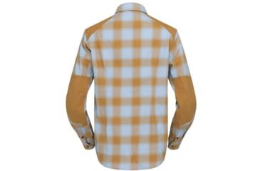 Image of Norrona Svalbard Flannel Shirt - Womens, Blue Fog/Camelflage, Extra Small, 2401-23 6637 XS