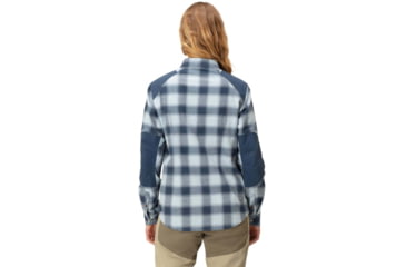 Image of Norrona Svalbard Flannel Shirt - Womens, Blue Fog/Indigo Night, Large, 2401-23 6626 L
