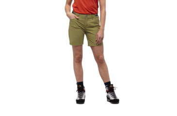 Image of Norrona Svalbard Light Cotton Shorts - Womens, Olive Drab, Extra Small, 7042698433329