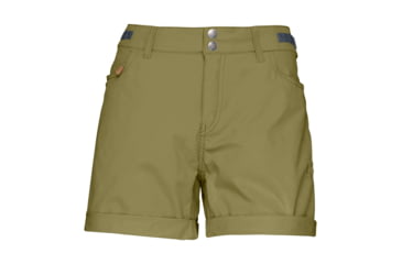 Image of Norrona Svalbard Light Cotton Shorts - Womens, Olive Drab, Extra Small, 7042698433329