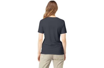 Image of Norrona Svalbard Wool T-Shirt - Womens, Indigo Night/Blue Fog, Large, 2438-19 2378 L