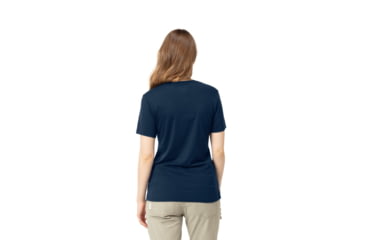 Image of Norrona Svalbard Wool T- Shirt - Womens, Indigo Night/Violet Tulle, Extra Small, 7042698430878