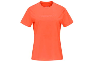 Image of Norrona Tech Norrona T-Shirt - Womens, Orange Alert, Extra Small, 5228-21 5620 XS