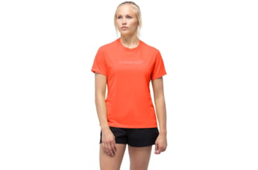 Image of Norrona Tech Norrona T-Shirt - Womens, Orange Alert, Extra Small, 5228-21 5620 XS