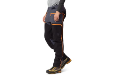 Image of Norrona Trollveggen Flex1 Pants - Mens, Cool Black/Orange Popsicle, Extra Large, 7042698453570