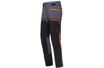 Image of Norrona Trollveggen Flex1 Pants - Mens, Cool Black/Orange Popsicle, Extra Large, 7042698453570