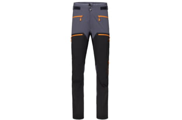 Image of Norrona Trollveggen Flex1 Pants - Mens, Cool Black/Orange Popsicle, Extra Large, 7042698453570