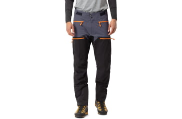 Image of Norrona Trollveggen Flex One Pants - Men's, Cool Black/Orange, Extra Large, 1608-22 7779 XL